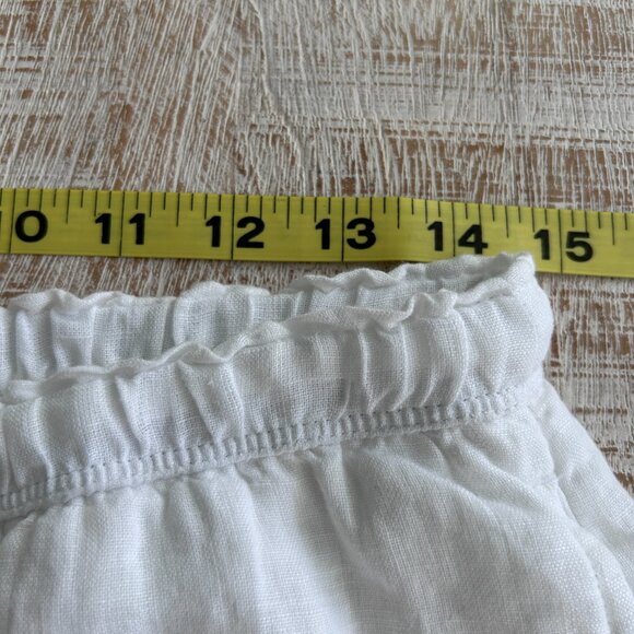 J.Crew Soleil Pant Linen White Straight Leg Size Small - Picture 11 of 11